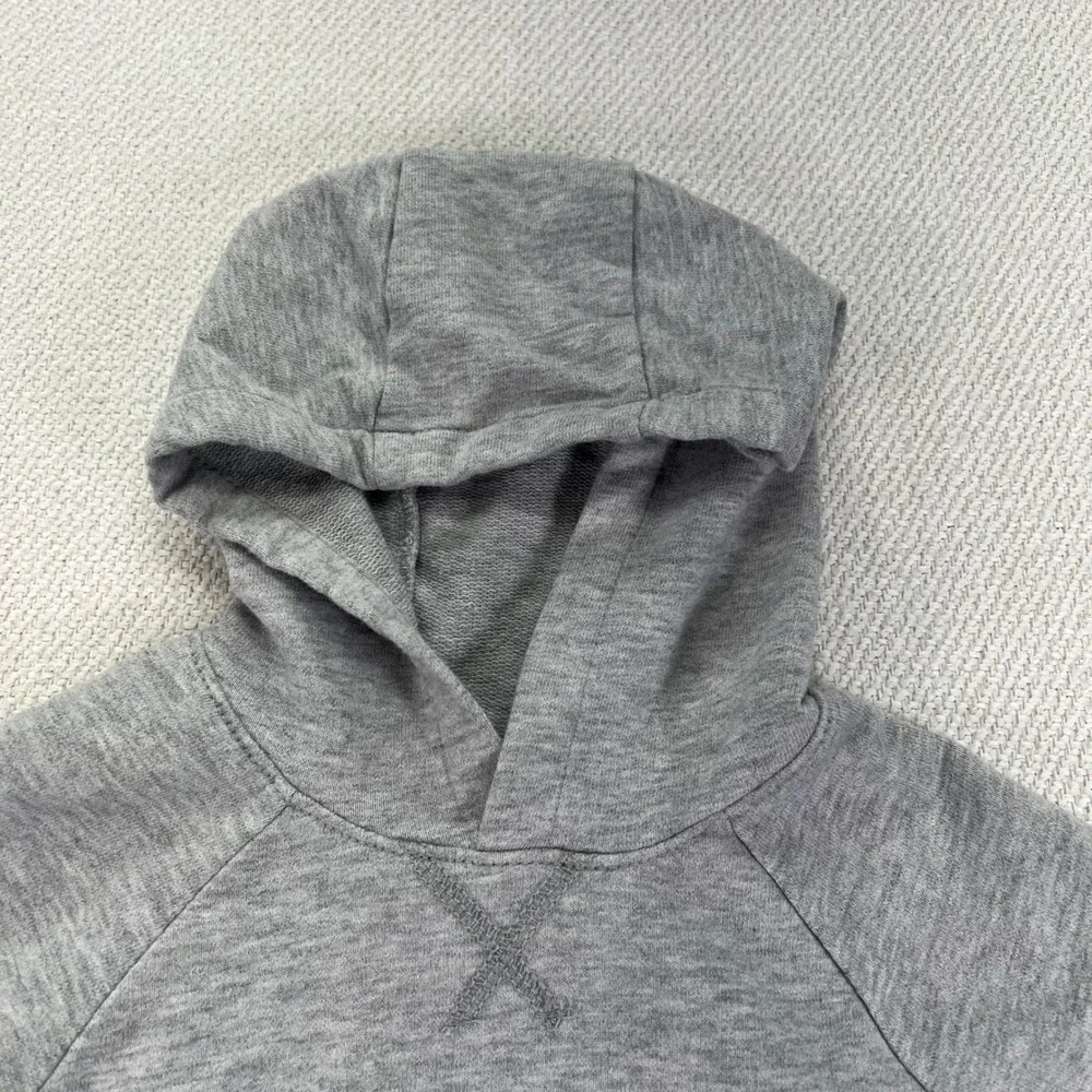 OshKosh B'gosh Hoodie Kids 12m Gray Raglan Long Sleeve Pullover Toddle Casual‎